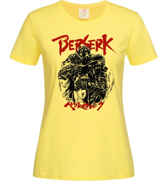 Женская футболка Berserk armor Лимонный фото