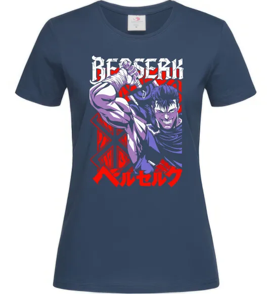Женская футболка Берсерк Темно-синий фото