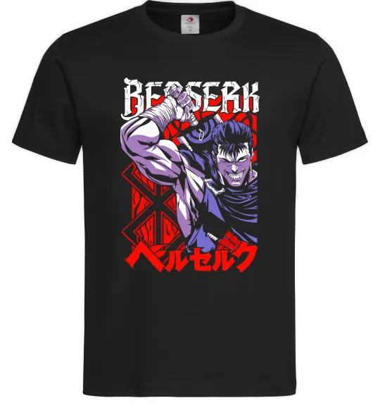 Мужская футболка Берсерк Черный фото