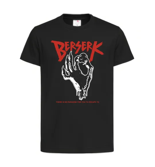 Дитяча футболка Berserk hand Чорний фото