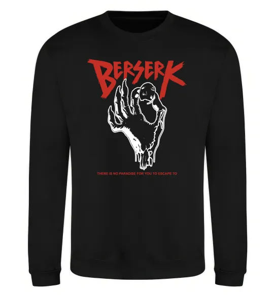 Свитшот Berserk hand Черный фото