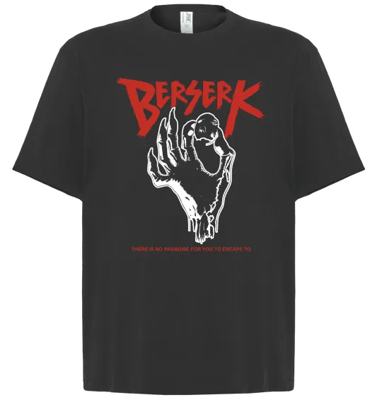 Футболка Оверсайз Berserk hand Черный фото
