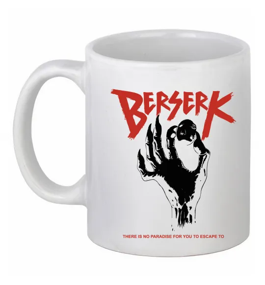 Чашка керамическая Berserk hand Белый фото