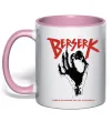 Чашка с цветной ручкой Berserk hand Нежно розовый Чашка с цветной ручкой Berserk hand Нежно розовый фото