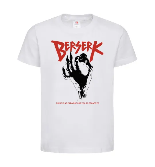 Дитяча футболка Berserk hand Білий фото