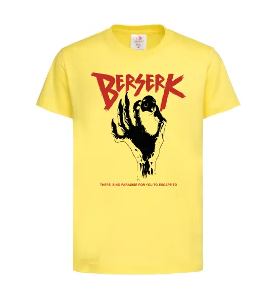 Дитяча футболка Berserk hand Лимонний фото