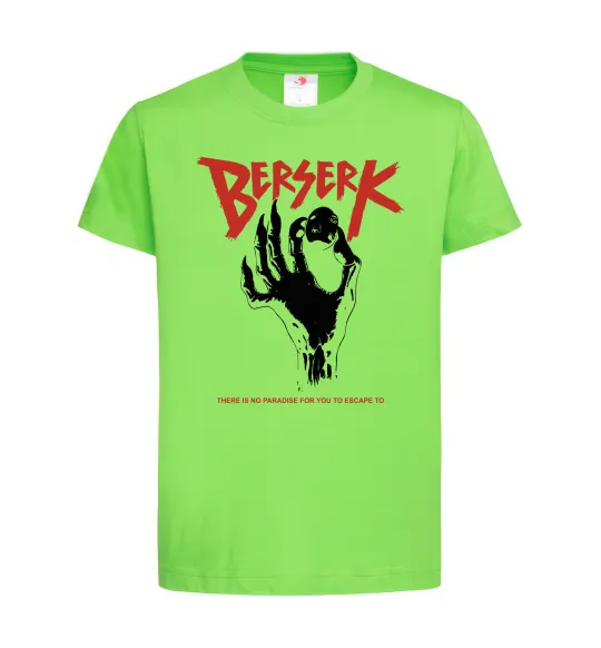 Дитяча футболка Berserk hand Лаймовий фото
