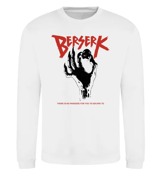 Свитшот Berserk hand Белый фото