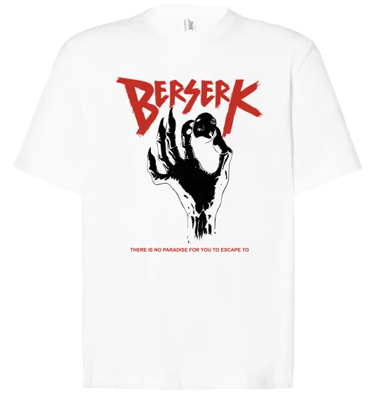 Футболка Оверсайз Berserk hand Белый фото