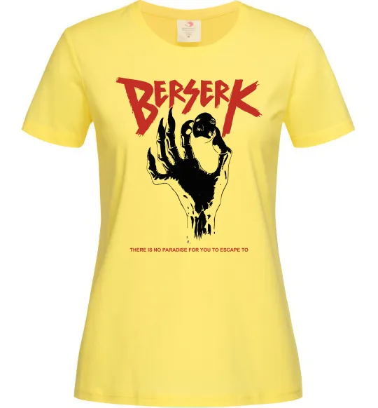 Жіноча футболка Berserk hand Лимонний фото