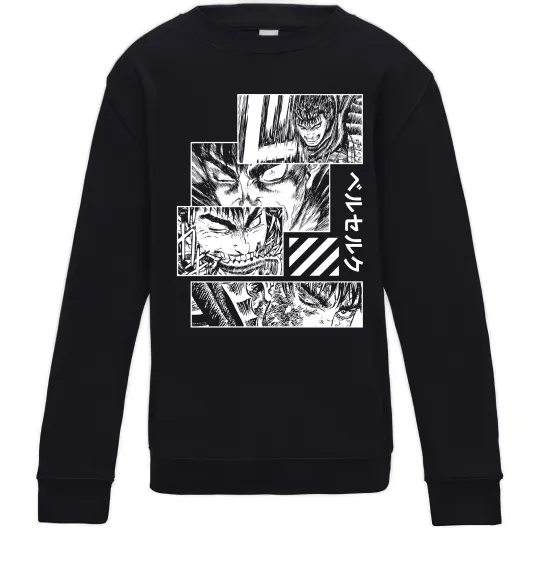 Детский Свитшот Berserk manga Черный фото