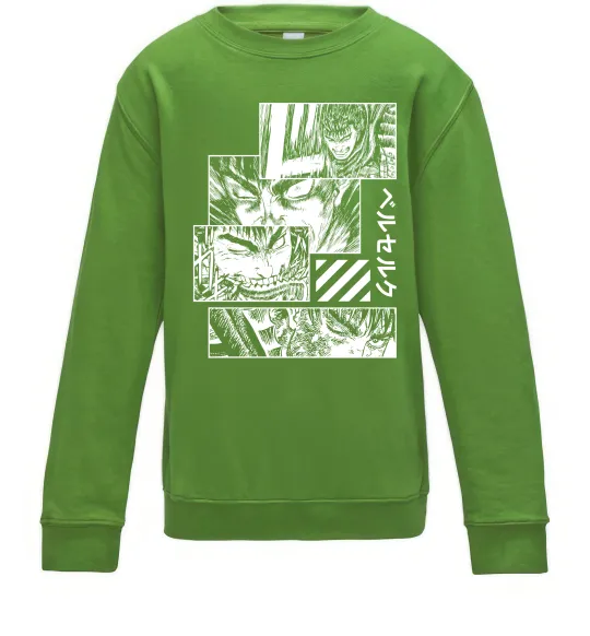 Детский Свитшот Berserk manga Лаймовый фото