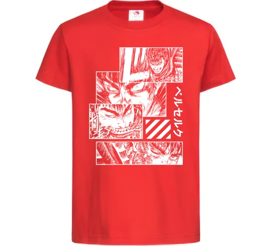 Детская футболка Berserk manga Красный фото