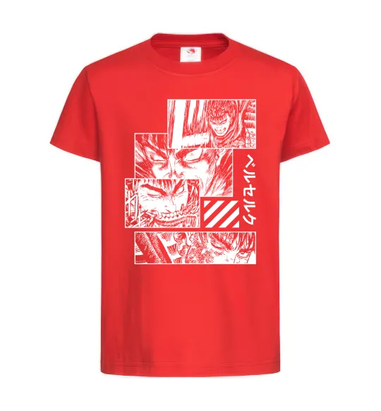 Детская футболка Berserk manga Красный фото