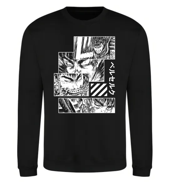 Світшот Berserk manga Чорний фото