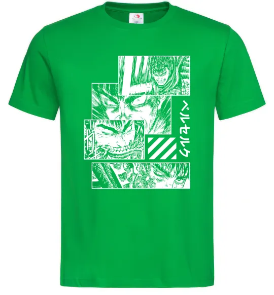 Мужская футболка Berserk manga Зеленый фото