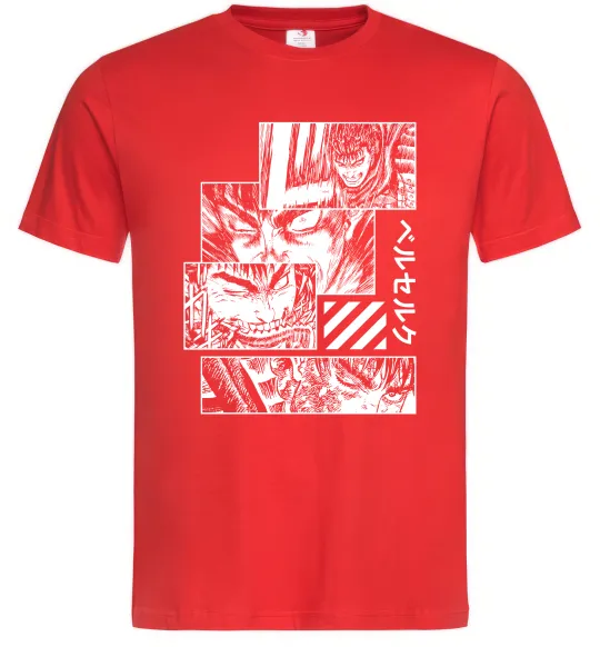 Мужская футболка Berserk manga Красный фото