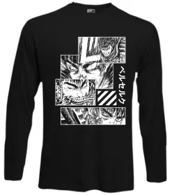 Лонгслів Berserk manga Чорний фото