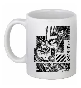 Чашка керамическая Berserk manga Белый фото