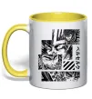 Чашка с цветной ручкой Berserk manga Лимонный Чашка с цветной ручкой Berserk manga Лимонный фото