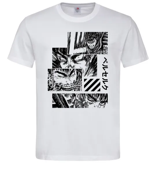 Мужская футболка Berserk manga Белый фото