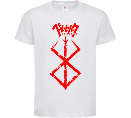 Детская футболка Берсерк мітка Белый фото