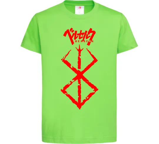 Детская футболка Берсерк мітка Лаймовый фото