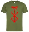 Мужская футболка Берсерк мітка Оливковый фото