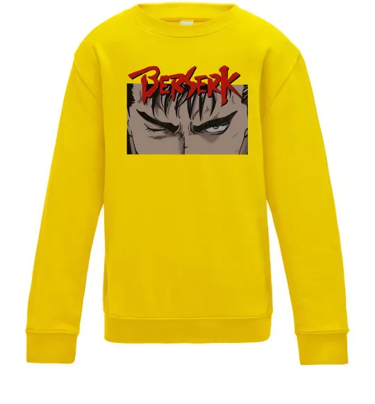 Детский Свитшот Берсерк око Солнечно желтый фото