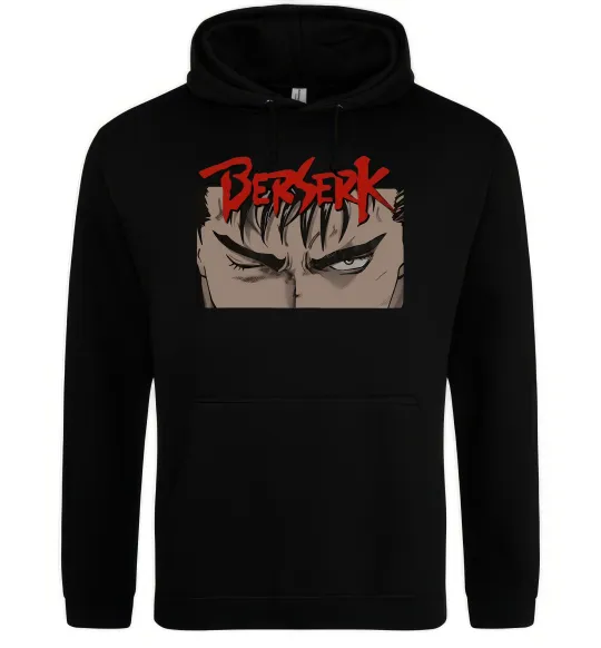 Женская толстовка (худи) Берсерк око Черный фото