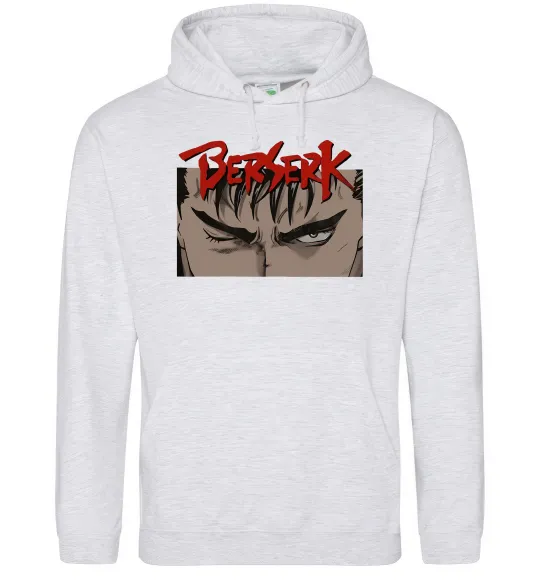 Женская толстовка (худи) Берсерк око Серый меланж фото