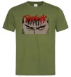 Мужская футболка Берсерк око Оливковый фото