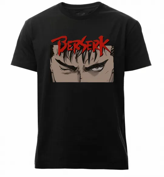 Мужская премиум футболка Берсерк око Черный фото