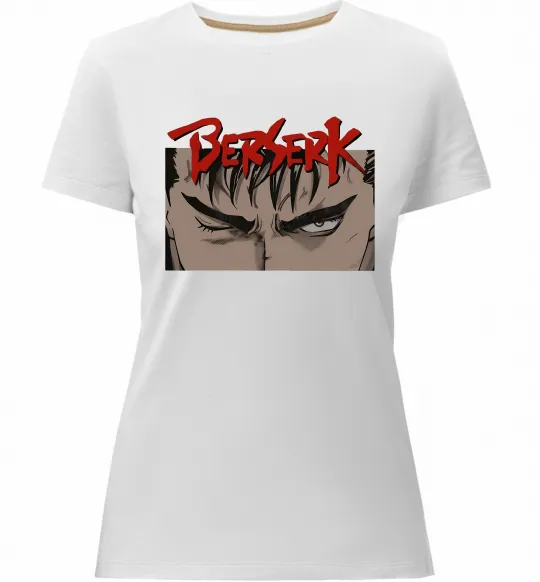 Женская премиум футболка Берсерк око Белый фото