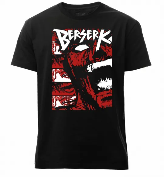 Мужская премиум футболка Berserk Rage Черный фото