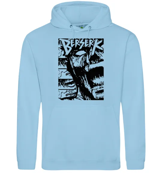 Женская толстовка (худи) Berserk Rage Голубой фото