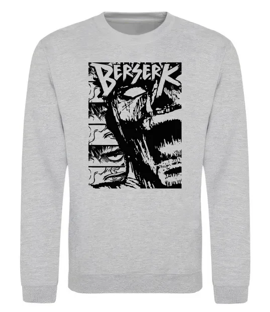 Свитшот Berserk Rage Серый меланж фото