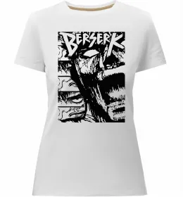 Женская премиум футболка Берсерк Черный фото