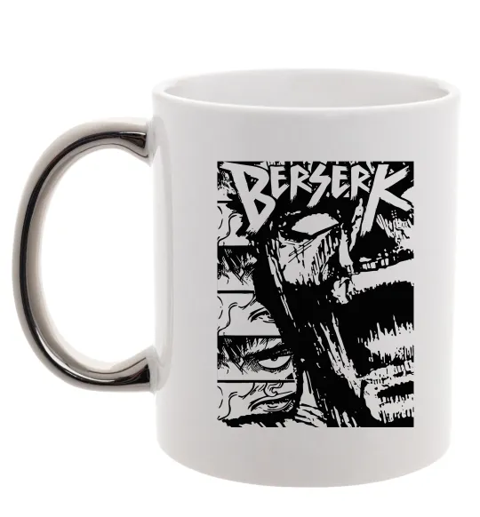 Чашка з кольоровою ручкою Berserk Rage Срібло фото