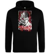 Мужская толстовка (худи) Berserk red eye Черный фото