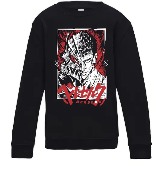 Детский Свитшот Berserk red eye Черный фото