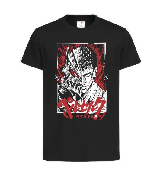 Детская футболка Berserk red eye Черный фото