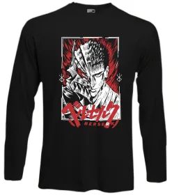 Лонгслів Berserk red eye Чорний фото