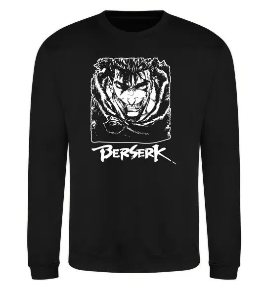 Світшот Berserk smile Чорний фото