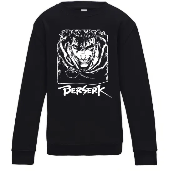Детский Свитшот Berserk smile Черный фото
