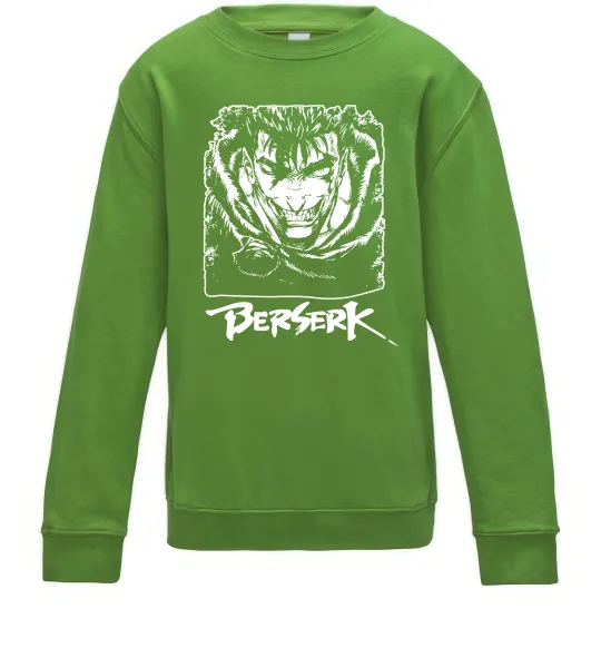 Детский Свитшот Berserk smile Лаймовый фото