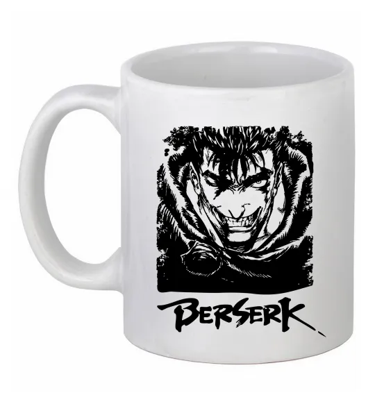 Чашка керамическая Berserk smile Белый фото
