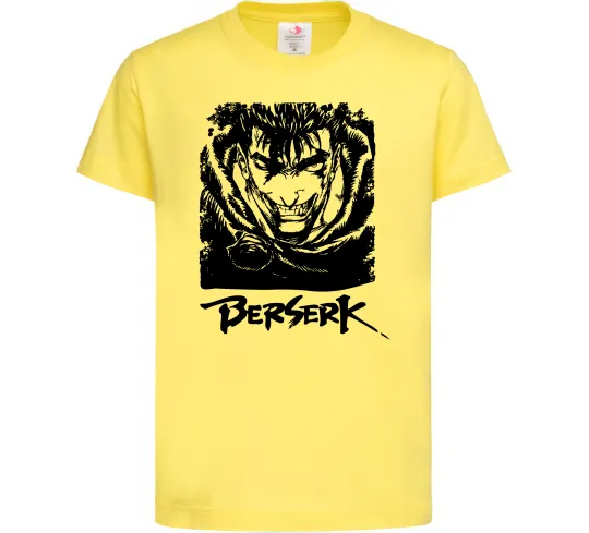 Детская футболка Berserk smile Лимонный фото