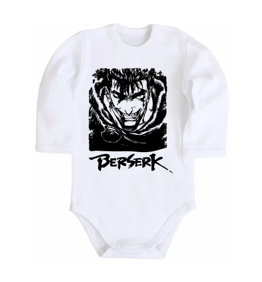 Детский боди Berserk smile Белый фото
