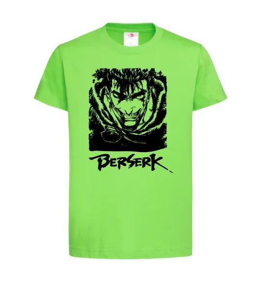 Дитяча футболка Berserk smile Лаймовий фото